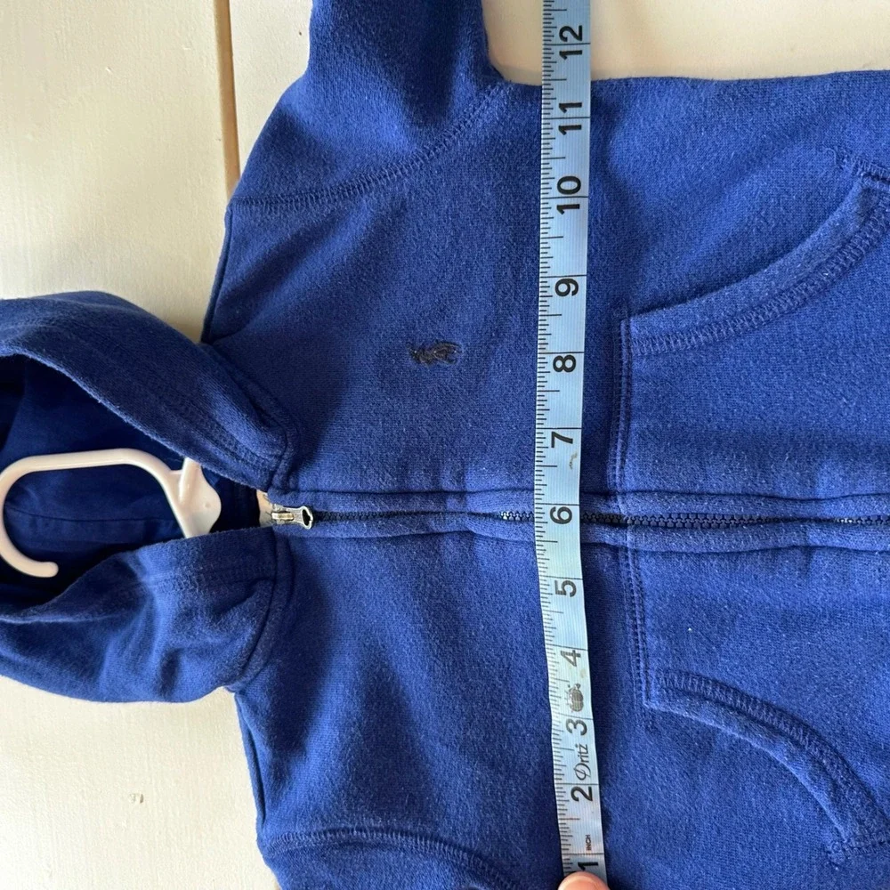 Ralph Lauren Boys Royal Blue Full Zip Hoodie Pony Logo 12M